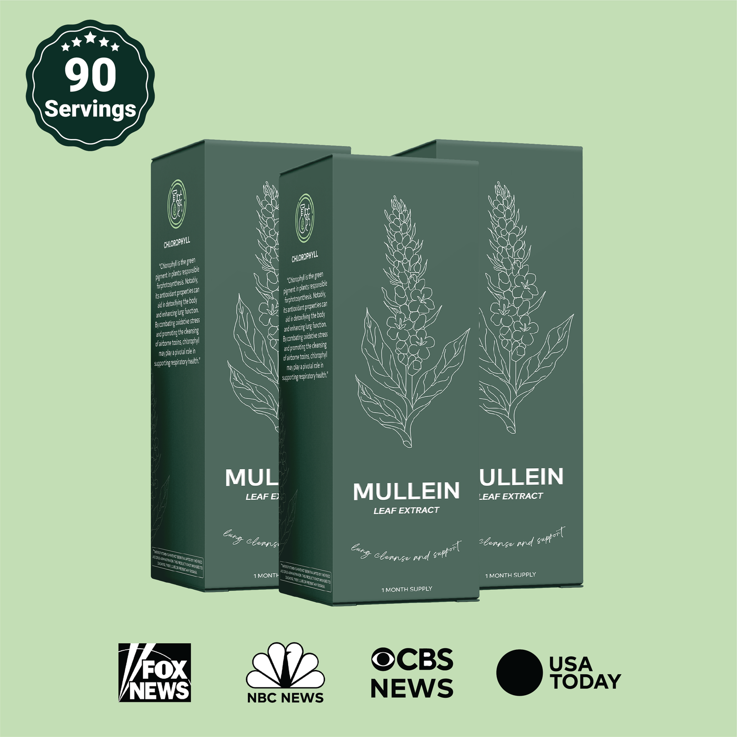 Mullein Leaf Extract Drops 3-Pack